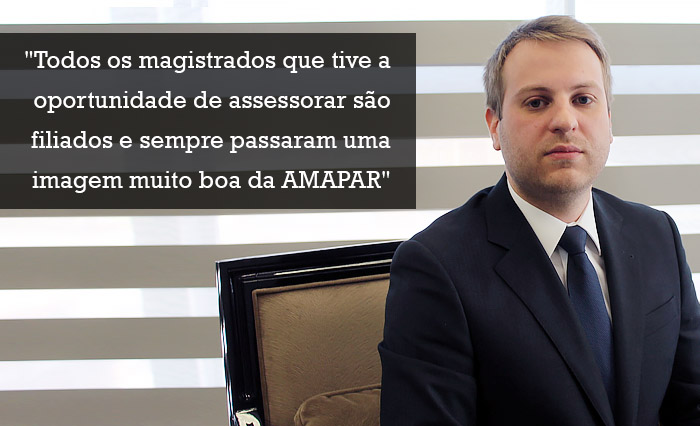 Paulo Victor Gonçalves, 26 anos, o juiz mais novo do Paraná, fala à AMAPAR sobre concurso, associativismo e política