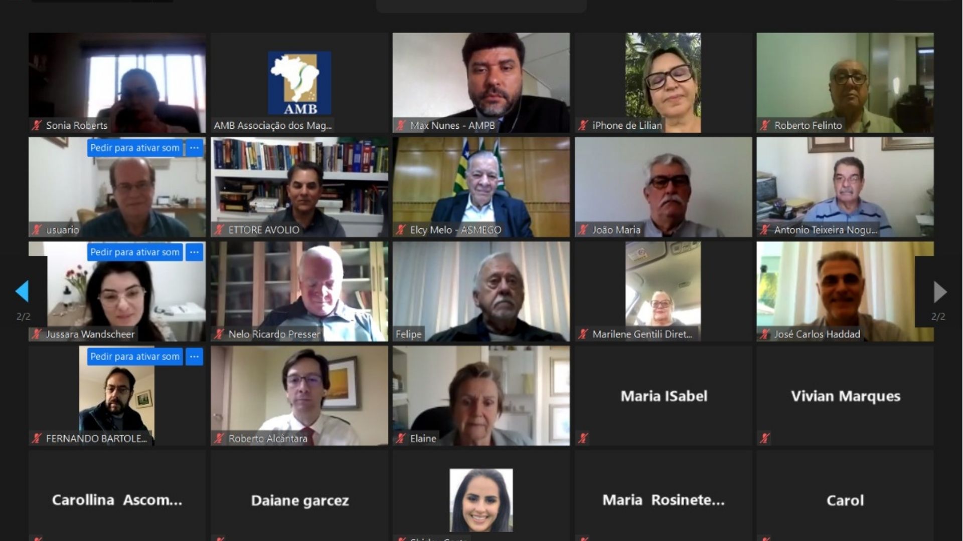 Diretor da AMAPAR destaca maior participação conferida aos aposentados e tratativas legislativas durante reunião AMB