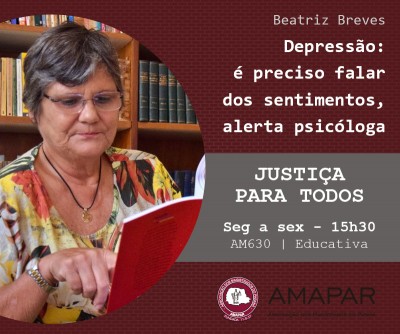 Depressão: é preciso falar dos sentimentos, alerta psicóloga