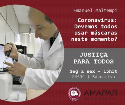 COVID-19: Devemos todos usar máscaras neste momento?