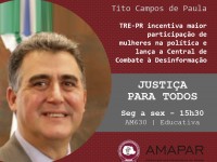 TRE-PR incentiva maior participação de mulheres na política e lança a Central de Combate à Desinformação