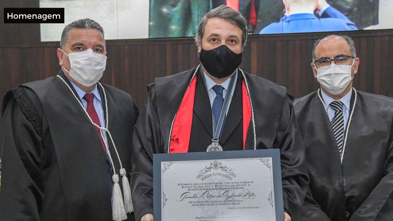 Presidente da AMAPAR dedica medalha de “Distinção Judiciária” ao intenso trabalho jurisdicional da magistratura paranaense